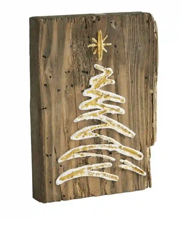 Mud Pie Christmas Reclaimed Plaque - Eden Lifestyle