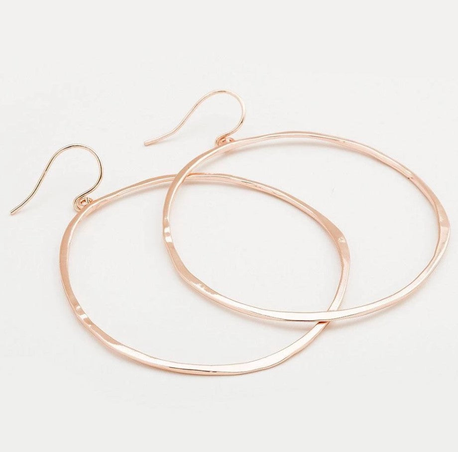 Gorjana, Accessories - Jewelry,  Gorjana - G Ring Earrings - Rose Gold