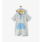 Hatley, Baby Boy Apparel - Rompers,  Hatley Great White Hooded Mini Romper