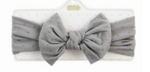 Mud Pie Grey Gold Dot Bow Headband - Eden Lifestyle