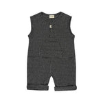 Turtledove London, Baby Boy Apparel - Rompers,  Turtledove London Grid Jersey Shortie All-In-One