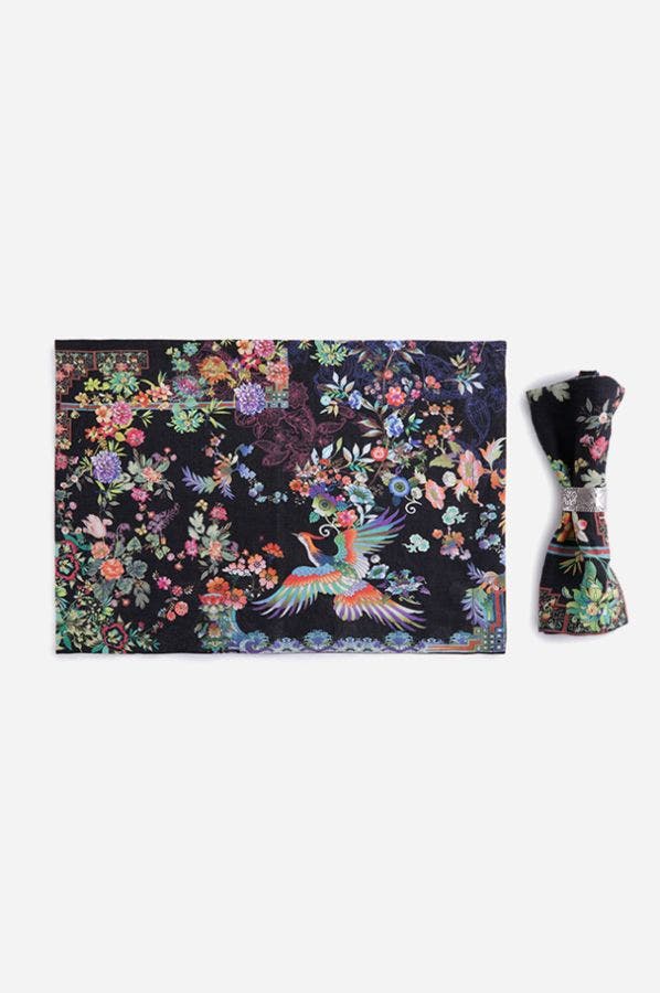 Johnny Was DREAMER NOIR PRINTED PLACEMAT - Eden Lifestyle