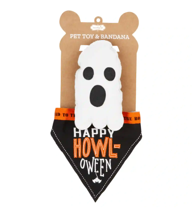 Mud Pie Halloween Pet Bandana and Toy Set - Eden Lifestyle