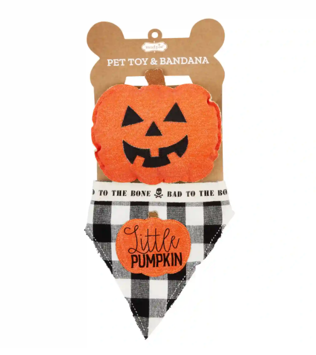 Mud Pie Halloween Pet Bandana and Toy Set - Eden Lifestyle