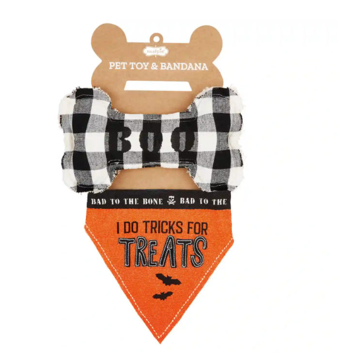 Mud Pie Halloween Pet Bandana and Toy Set - Eden Lifestyle