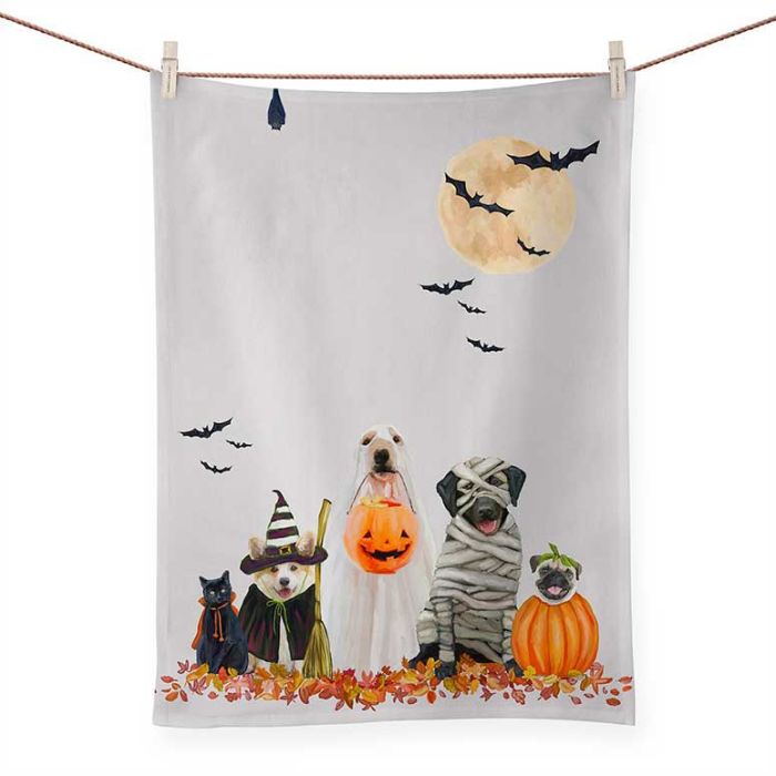 Halloween Pups Tea Towel - Eden Lifestyle