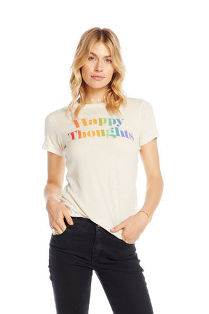 Chaser, Women - Shirts & Tops,  Chaser Happy Thoughts Tee