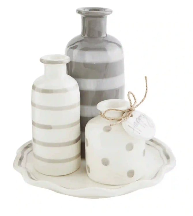 Mud Pie Happy Multi Bud Vase - Eden Lifestyle