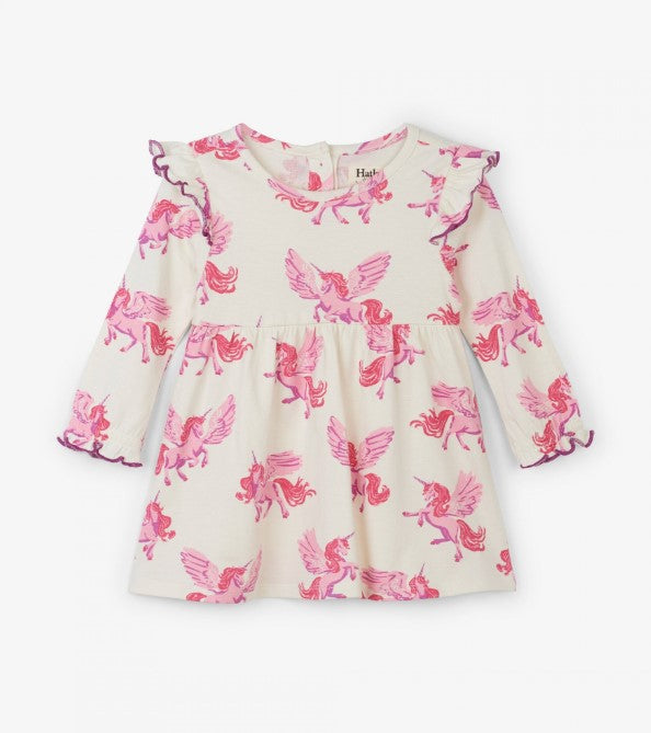 Hatley, Girl - Dresses,  Hatley Enchanted Unicorns Ruffle Cap Dress