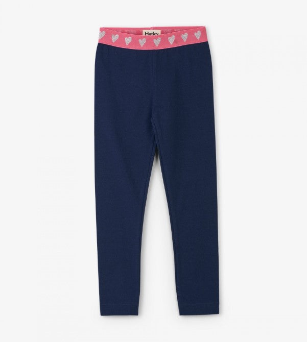 Hatley, Girl - Leggings,  Hatley Hearts Embellished Waist Leggings