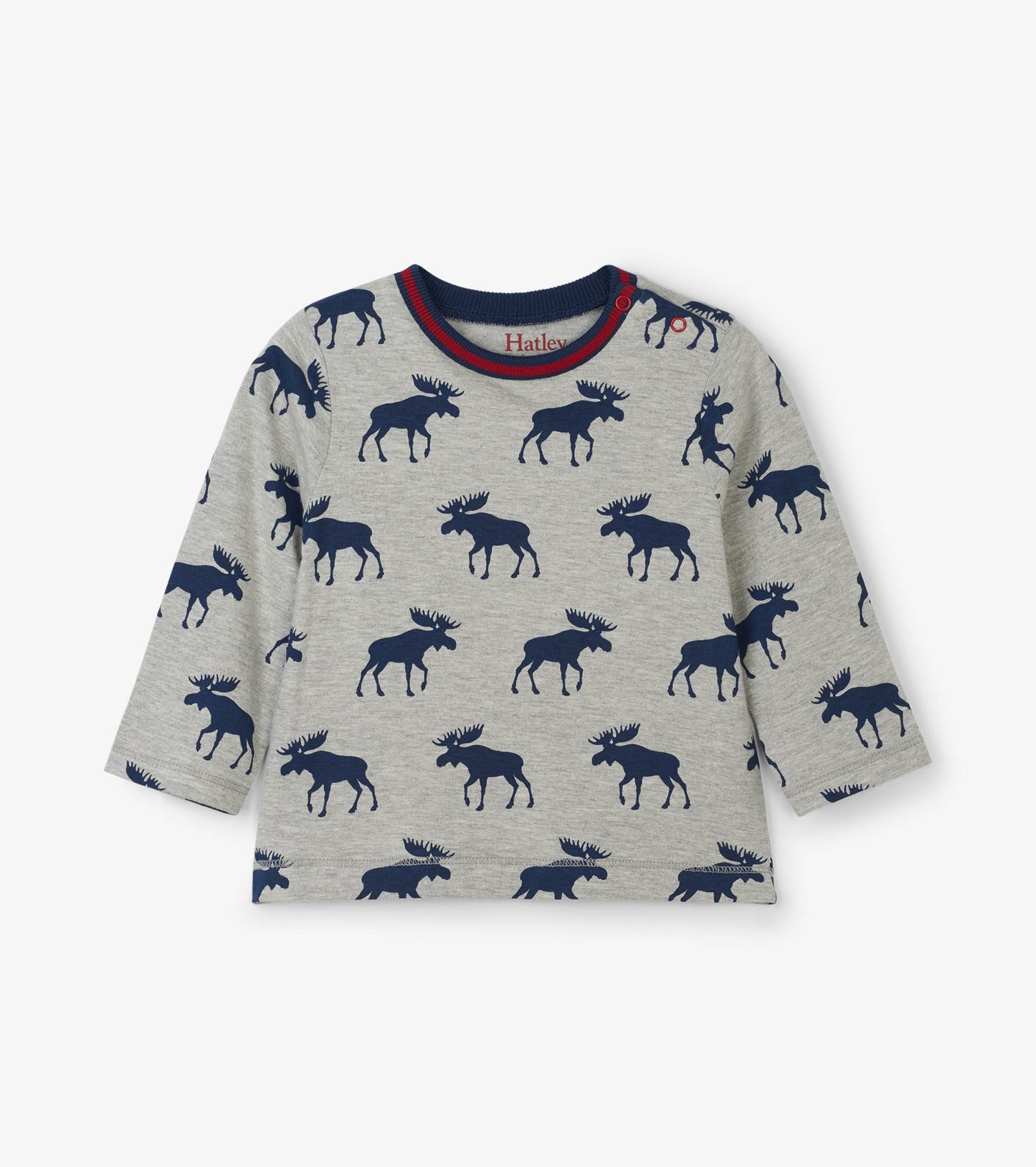 Hatley, Baby Boy Apparel - Tees,  Hatley Moose Silhouettes Long Sleeve Baby Tee