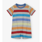 Hatley, Baby Boy Apparel - Rompers,  Hatley Rainbow Stripes Romper