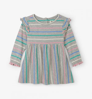 Hatley, Baby Girl Apparel - Dresses,  Hatley Sweet Stripe Ruffle Cap Baby Dress