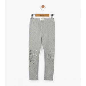 Hatley, Girl - Leggings,  Hatley Heather Grey Starburst Legging