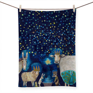 Holiday - Animal Nativity Tea Towel - Eden Lifestyle