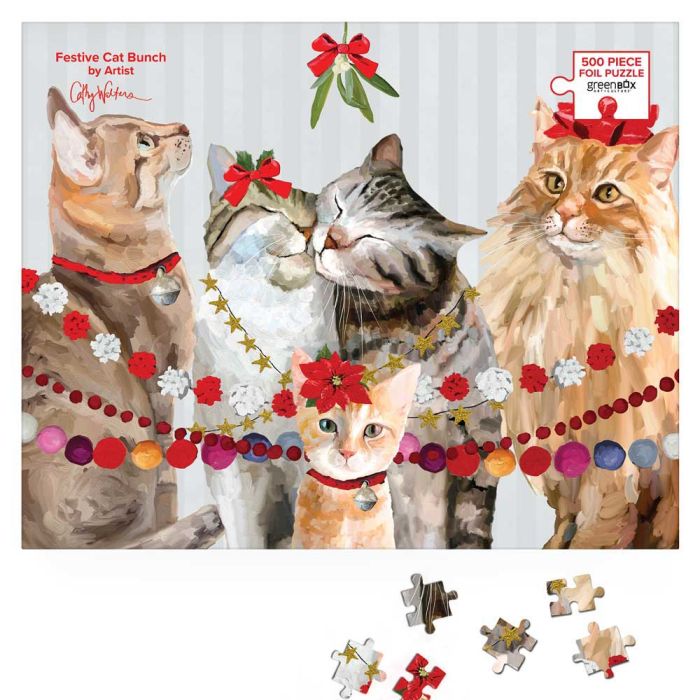 Holiday - Festive Cat Bunch Puzzle - Eden Lifestyle