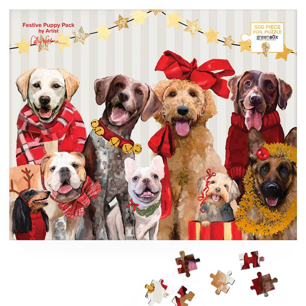 Festive Puppy Pack Puzzle - Eden Lifestyle