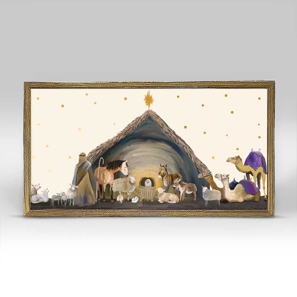 Nativity Mini Framed Canvas - Eden Lifestyle