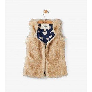 Hatley, Girl - Outerwear,  Hatley Honey Brown Faux Fur Vest