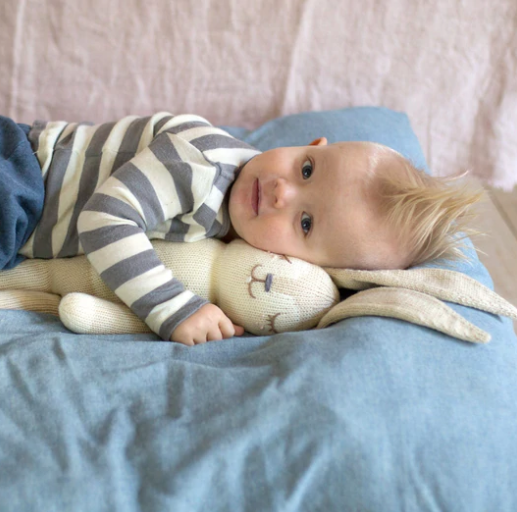 Honey the Bunny Hand Knit Stuffed Animal Doll - Eden Lifestyle