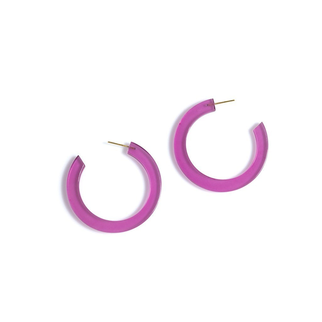 Shiraleah, Accessories - Jewelry,  Magenta Hoops