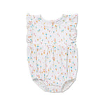 Angel Dear, Baby Girl Apparel - One-Pieces,  Angel Dear Ruffle Sunsuit Ice Cream