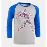 Under Armour, Girl - Shirts & Tops,  Illuminated QB Raglan - True Grey Heather