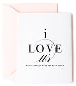 I Love Us, Love Card - Eden Lifestyle