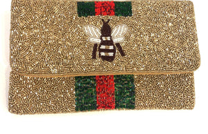 Eden Lifestyle, Accessories - Handbags,  Beaded Bee Clutch