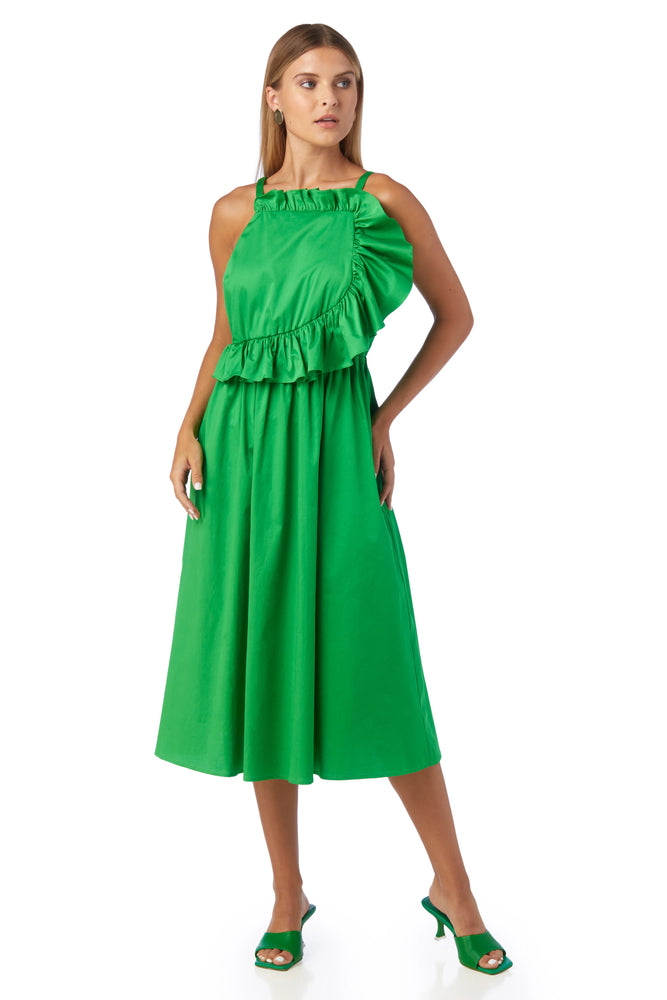 Genevieve Dress Bright Fern - Eden Lifestyle