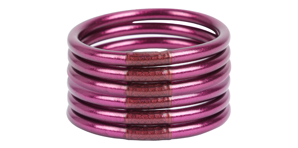 BuDhaGirl Amethyst All Weather Bangles® - Eden Lifestyle