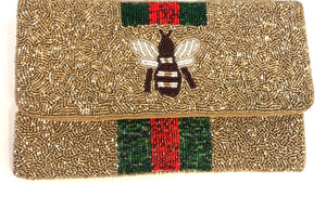 Eden Lifestyle, Accessories - Handbags,  Small Beaded Bee Clutch
