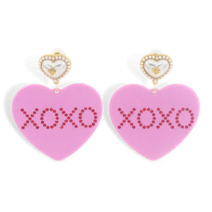 XOXO HEART EARRINGS - Eden Lifestyle