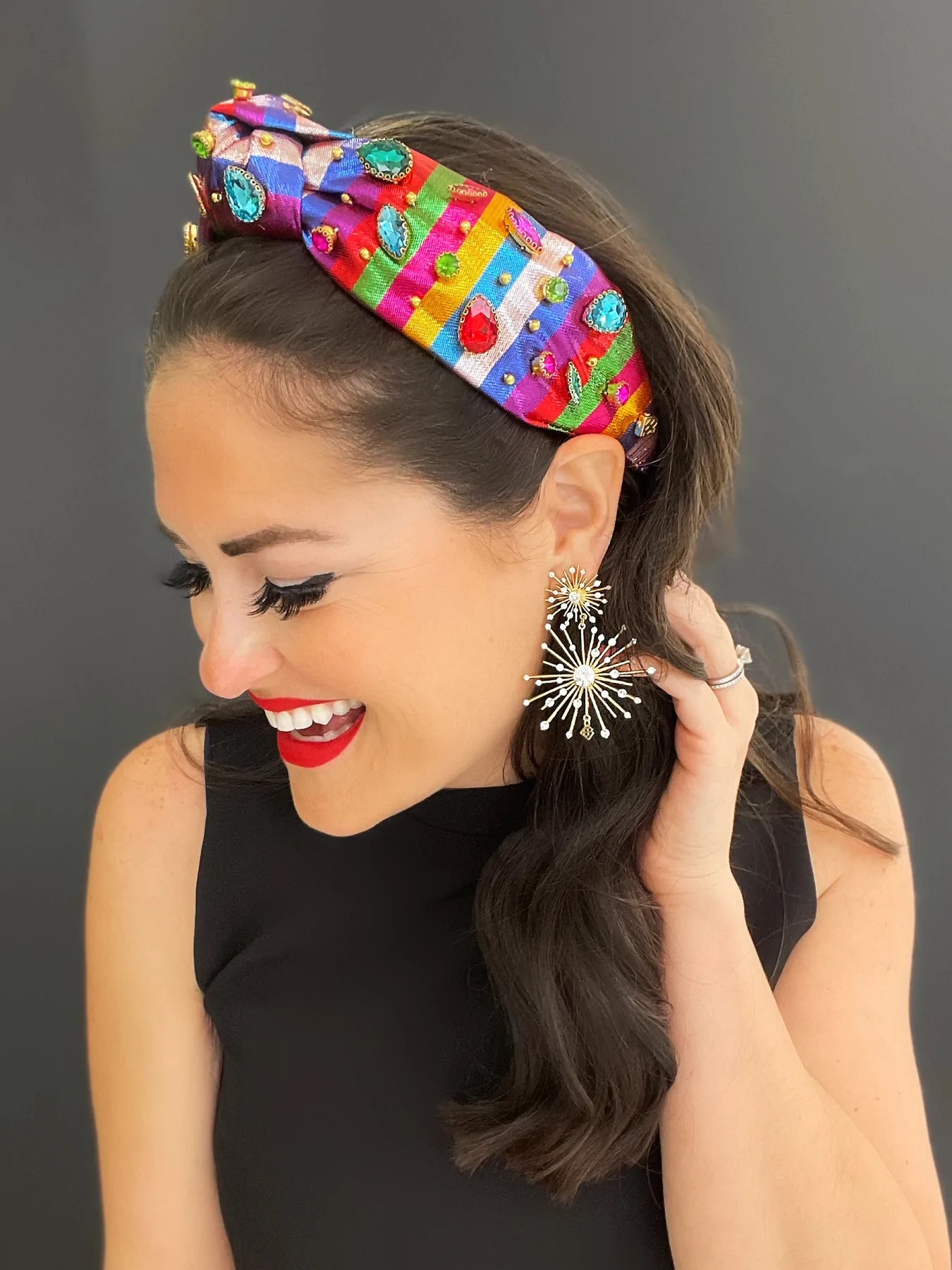 Metalic Lame Stripe Party Headband - Eden Lifestyle