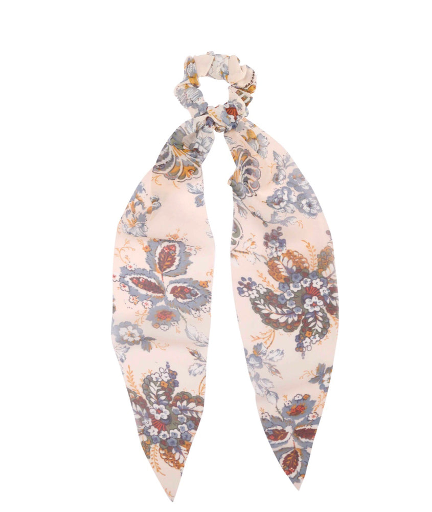 Eden Lifestyle Boutique, Accessories - Bows & Headbands,  Blush Florals Scarf Ponytail Holder