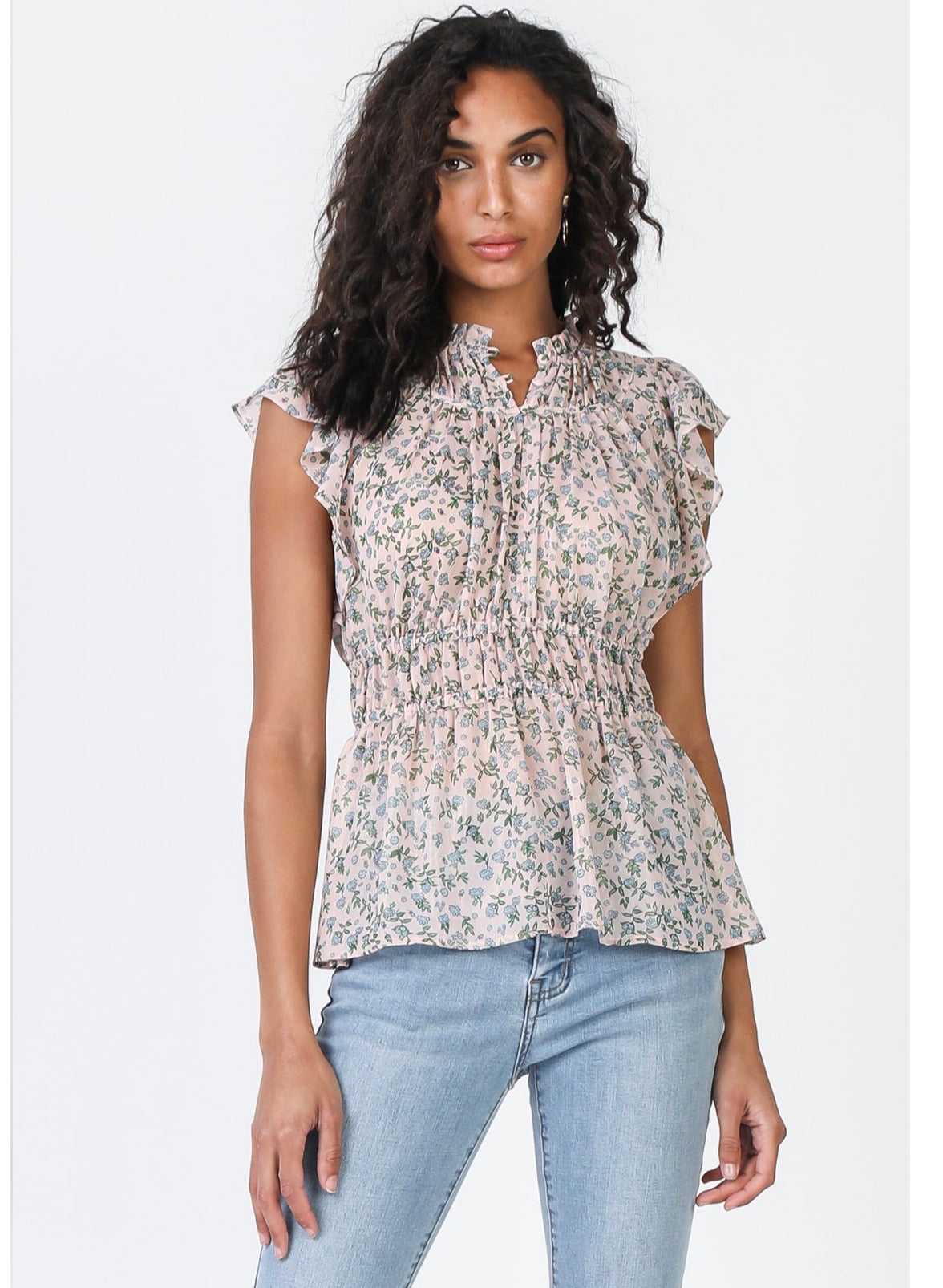 Current Air, Women - Shirts & Tops,  Ditsy Floral Top
