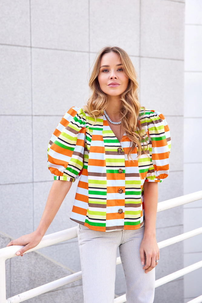 Mason Top Retro Stripe - Eden Lifestyle