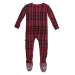 KicKee Pants, Baby Girl Apparel - Pajamas,  KicKee Pants - Holiday Muffin Ruffle Footie- Christmas Plaid