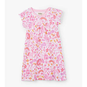 Hatley, Girl - Pajamas,  Hatley Unicorn Doodles Nightdress