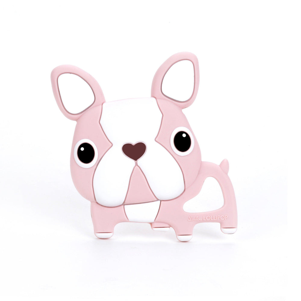 Loulou Lollipop, Baby - Teethers,  Loulou LOLLIPOP - Teether - Pink Boston Terrier
