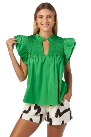 Layla Top Bright Fern - Eden Lifestyle