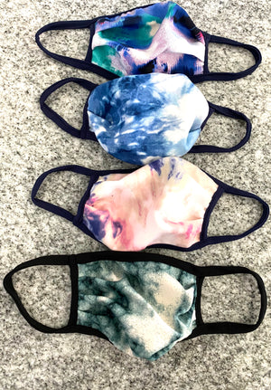 Eden Lifestyle, Masks,  Cloth Kids Face Masks - Tie Dye