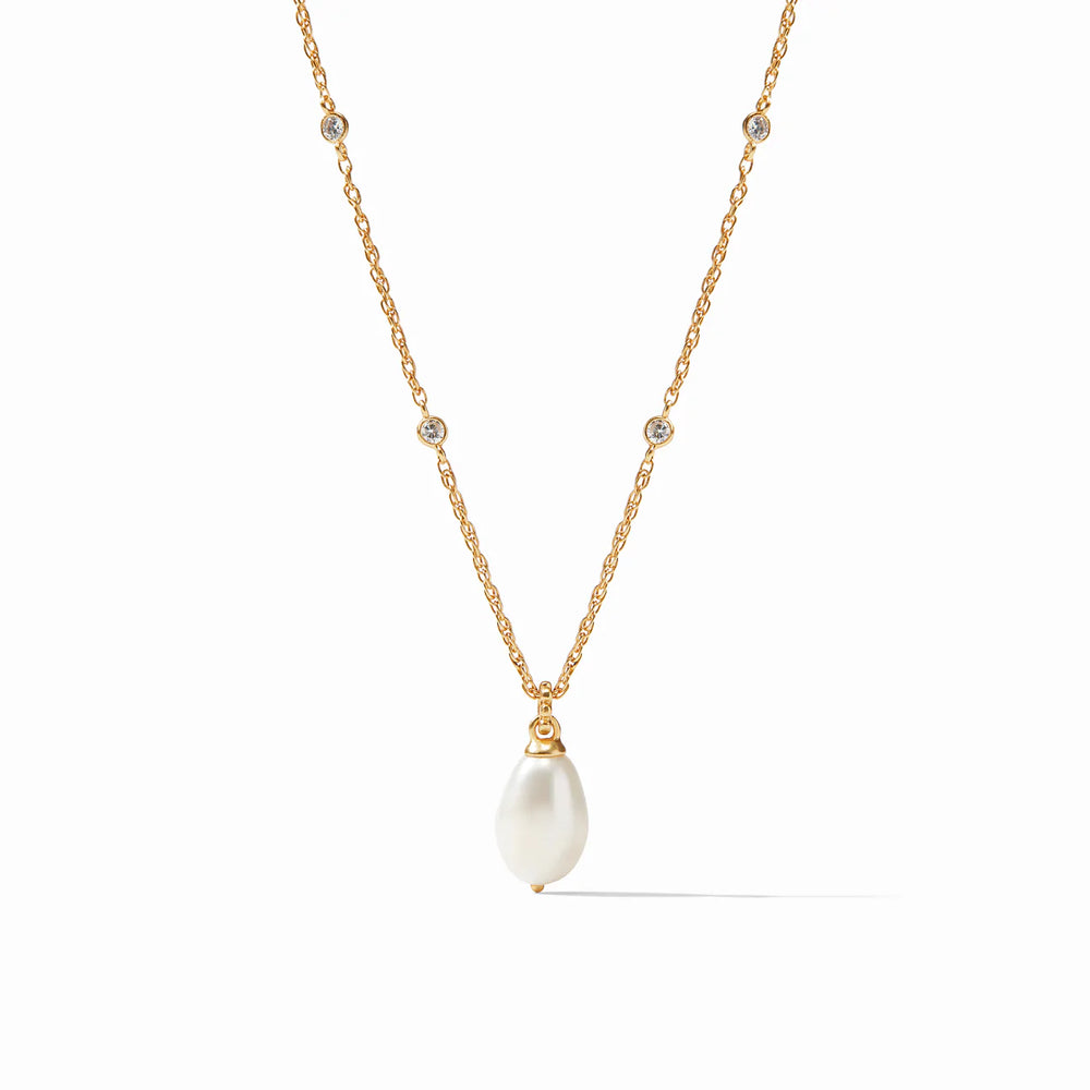 Julie Vos Marbella Solitaire Necklace Freshwater Pearl - Eden Lifestyle
