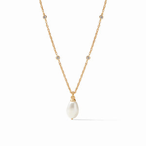 Julie Vos Marbella Solitaire Necklace Freshwater Pearl - Eden Lifestyle