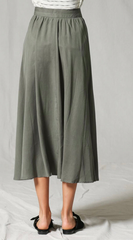 Eden Lifestyle, Women - Skirts,  Olive Maxi Skirt