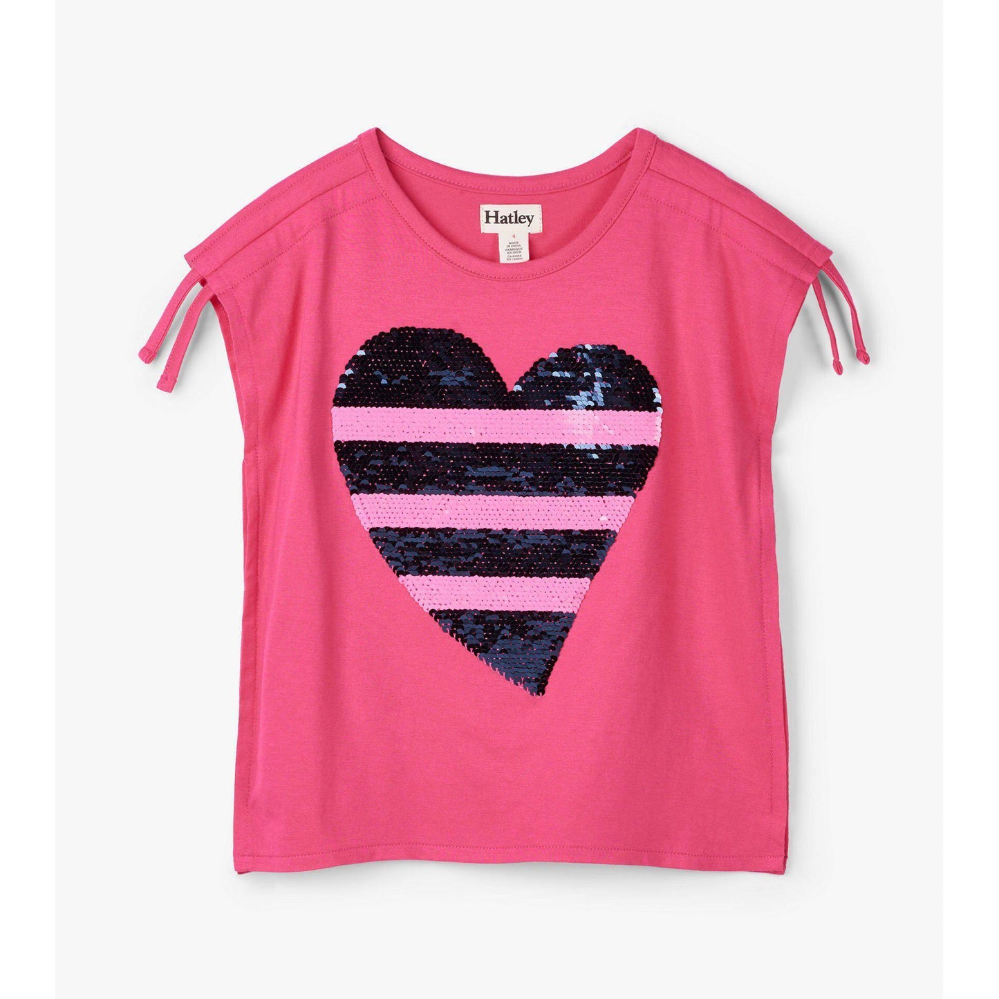 Hatley, Girl - Tees,  Hatley Flip Sequin Heart Tee