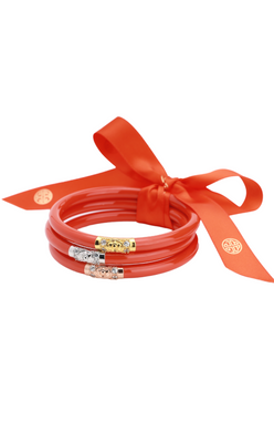 BuDhaGirl THREE KINGS ALL WEATHER BANGLES® (AWB®) - Coral - Eden Lifestyle