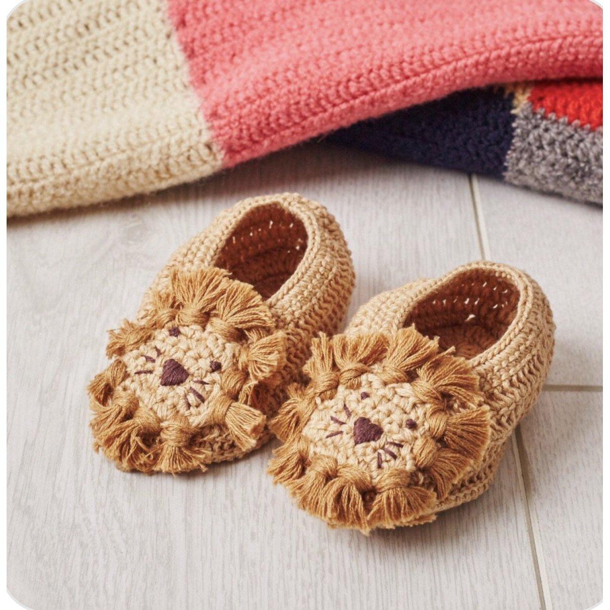 Eden Lifestyle, Shoes - Boy,  Crochet Lion Booties