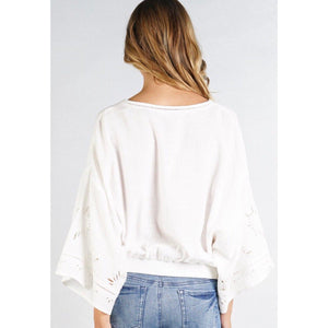 Eden Lifestyle, Women - Shirts & Tops,  Eyelet Evelyn Top