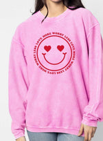 Love More Bubblegum Corded Crew - Eden Lifestyle